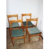 vintage dining chairs wooden set of 4